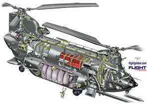 Boeing MH-47G cutaway