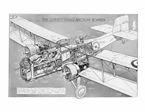 Military Aviation 1903-1945 Cutaways Gallery: Boulton Paul P75 Overstrand Cutaway Drawing