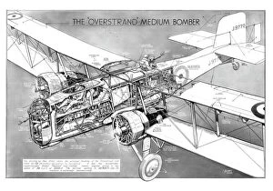 Military Aviation 1903-1945 Cutaways Collection: Boulton Paul P.75 Overstrand Medium Bomber