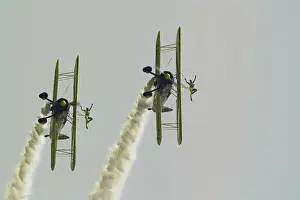 Brave girls Utterly butterly wing walkers thrill the crouds at the 2006 RAF