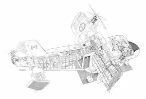 Experimental Aircraft Cutaways Gallery: Canadair CL 84-1 Cutaway Drawing