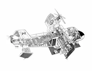 Experimental Aircraft Cutaways Gallery: Canadair CL84 Dynavert Cutaway Drawing