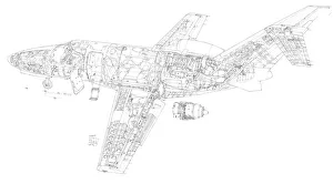 Cessna Citation Mustang Cutaway Drawing