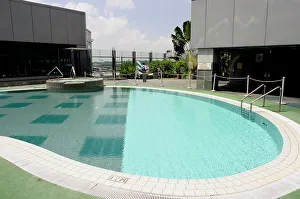 Changi Airport hotel pool Singapore