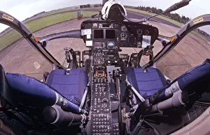 Cockpit of MD902 Explorer helicopter of Lincs & Notts air ambulance