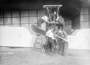 Cody Biplane Cody Assisting In Assembly Military Trials