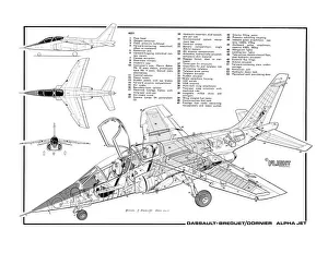 Dassault / Dornier Alpha Jet Cutaway Poster