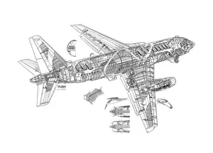 <b class=qtipBold><figcaption>Dassault Mercure Cutaway Drawing</figcaption></b><br><em>© Flightglobal</em> Dassault Mercure Cutaway Drawing