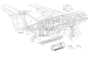 Dee Howard One-eleven 2400 Cutaway Drawing