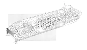Denny D2 Hoverbus Cutaway Drawing