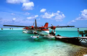 DH Twin Otter Maldivian Air Taxi at Male Airport for inter-island transfers