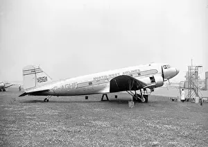Douglas DC-3 North-West Airlines G-AGHF Croydon 1949 (c) The Flight Collection Not to be reproduced without permission