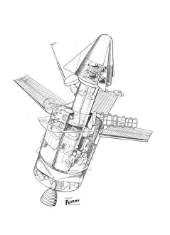 Douglas Space Station Cutaway Drawing