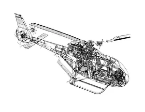 Eurocopter EC-120 Cutaway Drawing