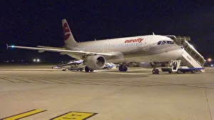 Eurofly Airbus 320 at Bari 12 Jan 07 night shot