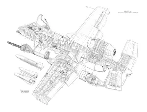 Fairchild A -10A Cutaway Drawing