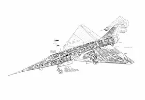 Experimental Aircraft Cutaways Gallery: Fairey Delta II Cutaway Drawing