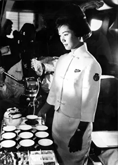 <b class=qtipBold><figcaption>Familiar Scene</figcaption></b><br>Olivia Chung, Hong Kong. One of BOAC's Hong Kong-based Chinese stewardesses.<br><em>© Flightglobal</em> Familiar Scene