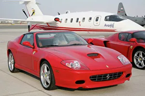 Ferraris Piaggio Avanti and cars at Dubai Airshow 2005