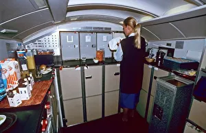 Galley for 1st Class KLM Boeing 747