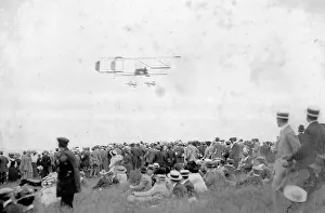 A ghostly image of the Henry Farman flown by Joseph Christiaens
