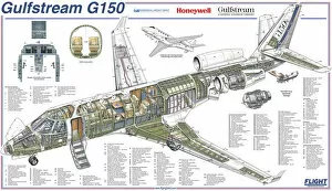 Images Dated 30th November 2006: Gulfstream G150 Cutaway Poster