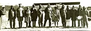 Flight Gallery: Haille Sellasi with Abyssinian (Ethipian) pilots 1935