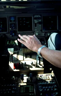 Hand on throttle