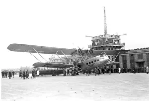 Handley Page HP42 Helena at Croydon Airport 1930s passenger airliner