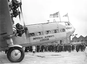 Handley Page HP42 Imperial Airways Hengist 1934 at Croydon Airport