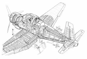 Military Aviation 1946-Present Cutaways Gallery: Handley Page HPR 2 Cutaway Drawing