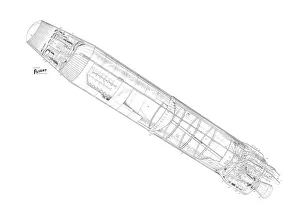 De Havilland Blue Streak Cutaway Drawing