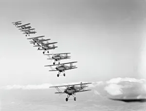 <b class=qtipBold><figcaption>Hawker Fury</figcaption></b><br>Hawker, Fury, 1Sqn, RAF, Fighter, UK, 1933, 1930s, Historical, a-a, 3/4 Front, Formation<br><em>© Flight Global 2009 - All Rights Reserved</em> Hawker Fury