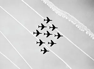 Hawker Hunter Formation 111 Sqn RAF SBAC 1957