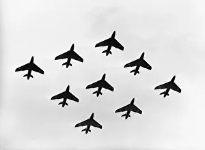 Hawker Hunter Formation 111 Sqn RAF SBAC 1959