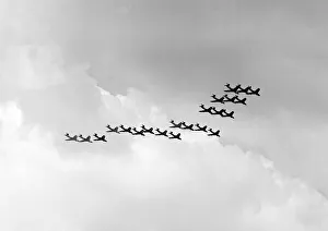 Hawker Hunter Formation 111 Sqn RAF SBAC 1960