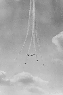 Hawker Hunter Formation 111 Sqn RAF SBAC 1963