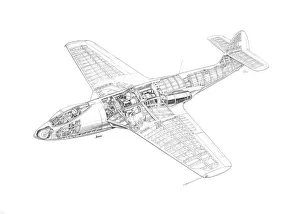Hawker Seahawk Cutaway Drawing