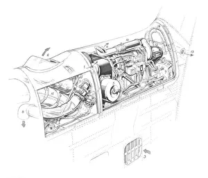 Hawker Siddeley Trident 3B - RB.162-86 & AP Cutaway Drawing