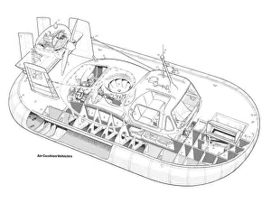 Hovermarine Hovercat MK2 Cutaway Drawing