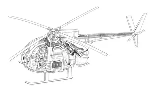 <b class=qtipBold><figcaption>Hughes 500/OH-6A Cutaway Drawing</figcaption></b><br><em>© Flightglobal</em> Hughes 500/OH-6A Cutaway Drawing
