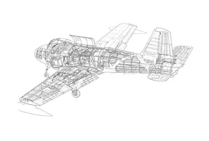 Hunting Jet Provost T1 Cutaway Drawing