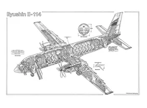 <b class=qtipBold><figcaption>Ilyushin IL-114 Cutaway Drawing</figcaption></b><br><em>© Flightglobal</em> Ilyushin IL-114 Cutaway Drawing