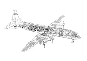 Ilyushin IL-18 Cutaway Drawing