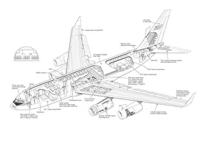Ilyushin IL-96-300 Cutaway Drawing