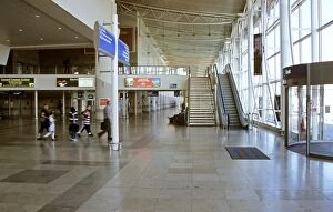 Interior of terminal, John Lennon Airport, Liverpool