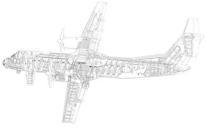 <b class=qtipBold><figcaption>IPTN N-250 100 Cutaway Drawing</figcaption></b><br><em>© Flightglobal</em> IPTN N-250 100 Cutaway Drawing
