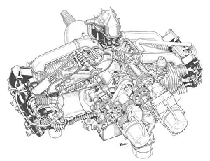 Aeroengines - Piston Cutaways Gallery: Jameson FF Cutaway Drawing
