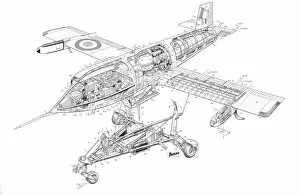 Military Aviation 1946-Present Cutaways Gallery: Jindvik MK2B Cutaway Drawing