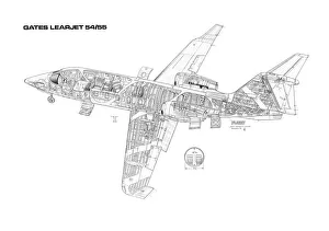 <b class=qtipBold><figcaption>Learjet 54/55 Cutaway Drawing</figcaption></b><br><em>© Flightglobal</em> Learjet 54/55 Cutaway Drawing